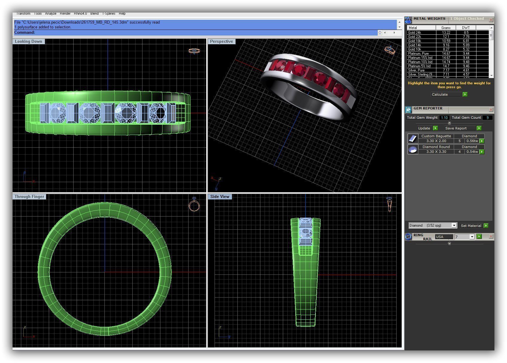Wedding Ring 1 3D print model_2