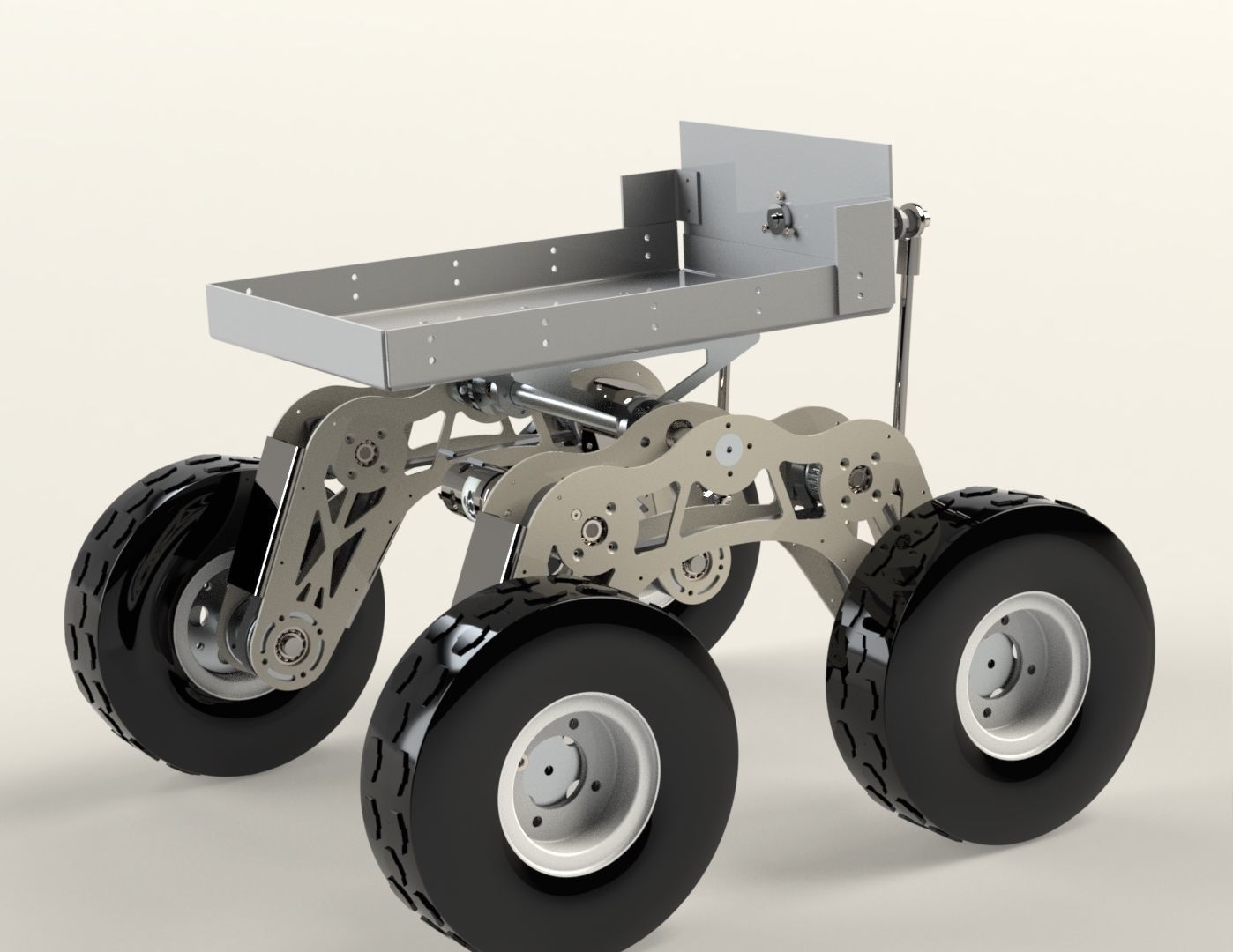 Robot 4 Wheels Drive 3D model_15