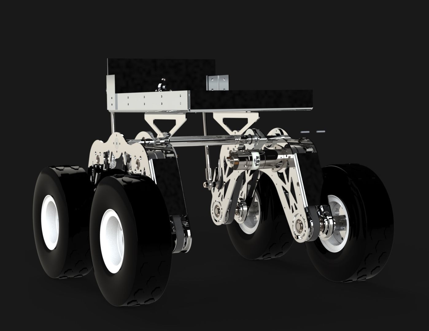 Robot 4 Wheels Drive 3D model_11