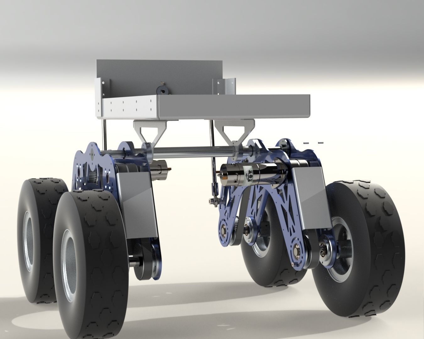 Robot 4 Wheels Drive 3D model_2