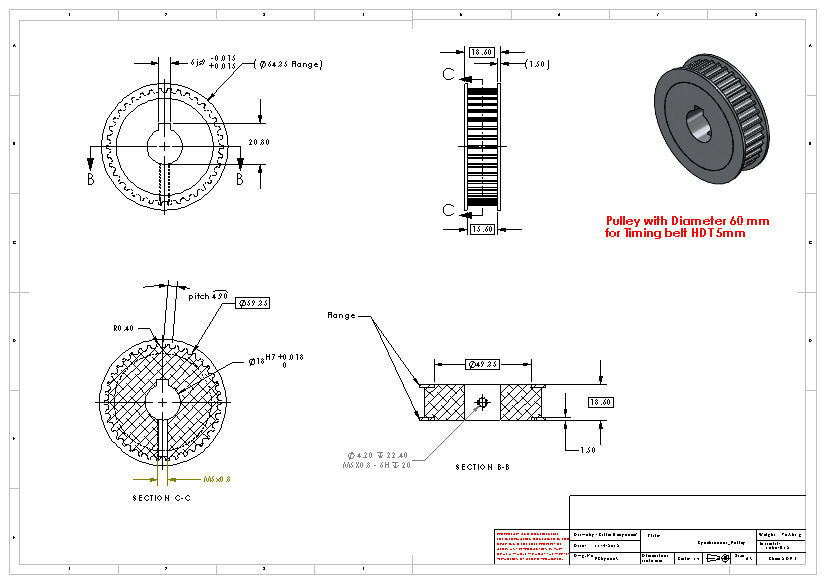Robot 4 Wheels Drive 3D model_20