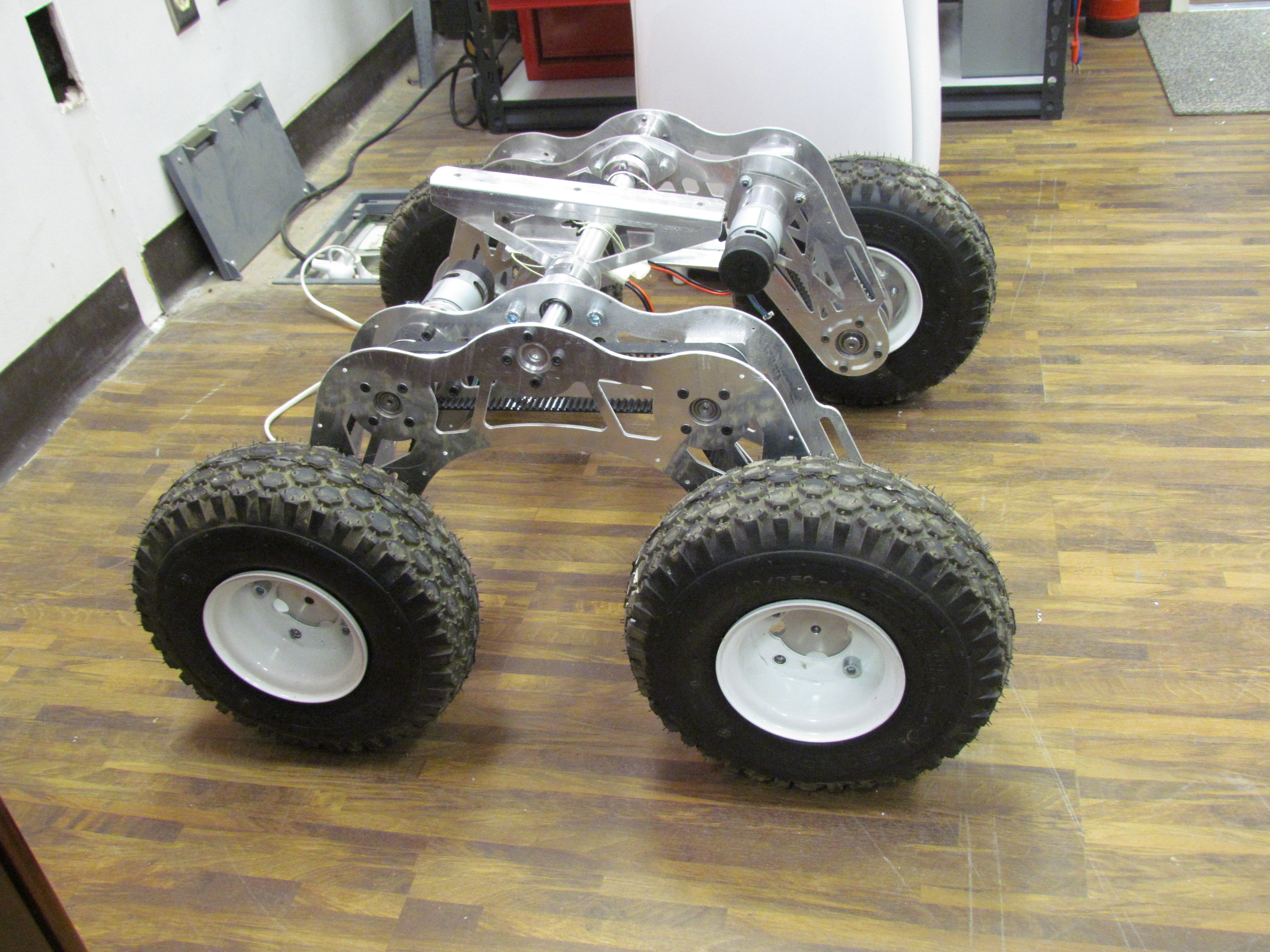 Robot 4 Wheels Drive 3D model_7