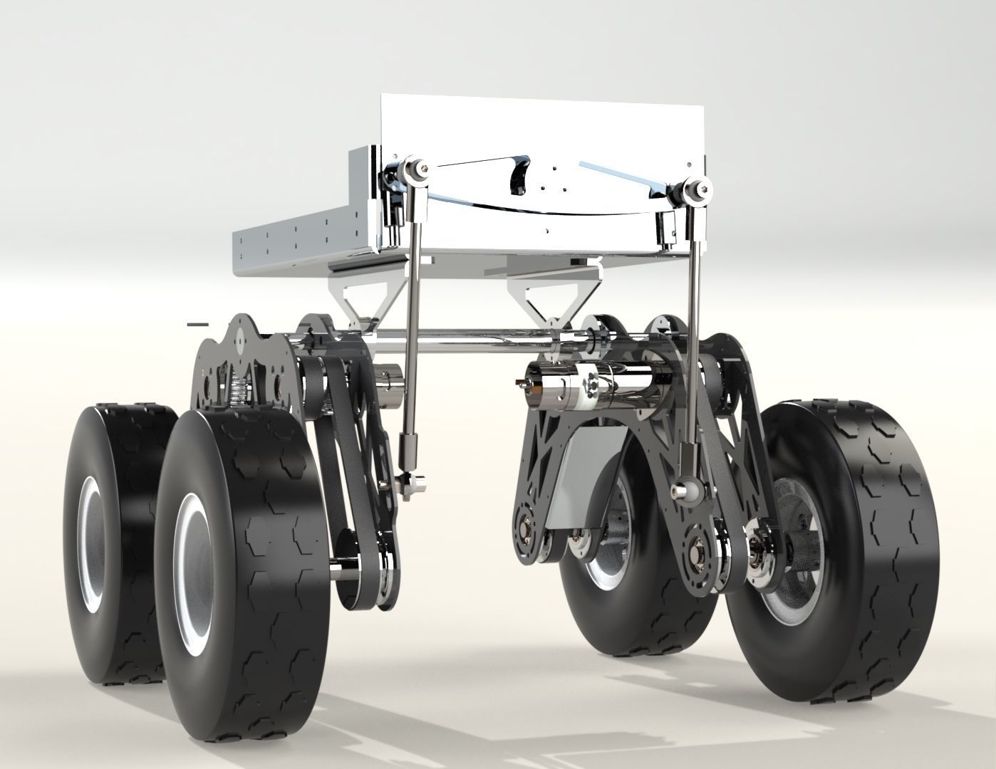 Robot 4 Wheels Drive 3D model_14