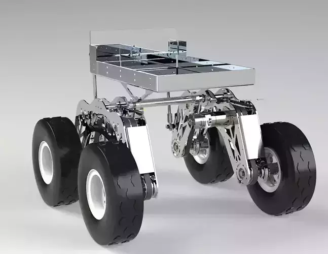 Robot 4 Wheels Drive 3D model
