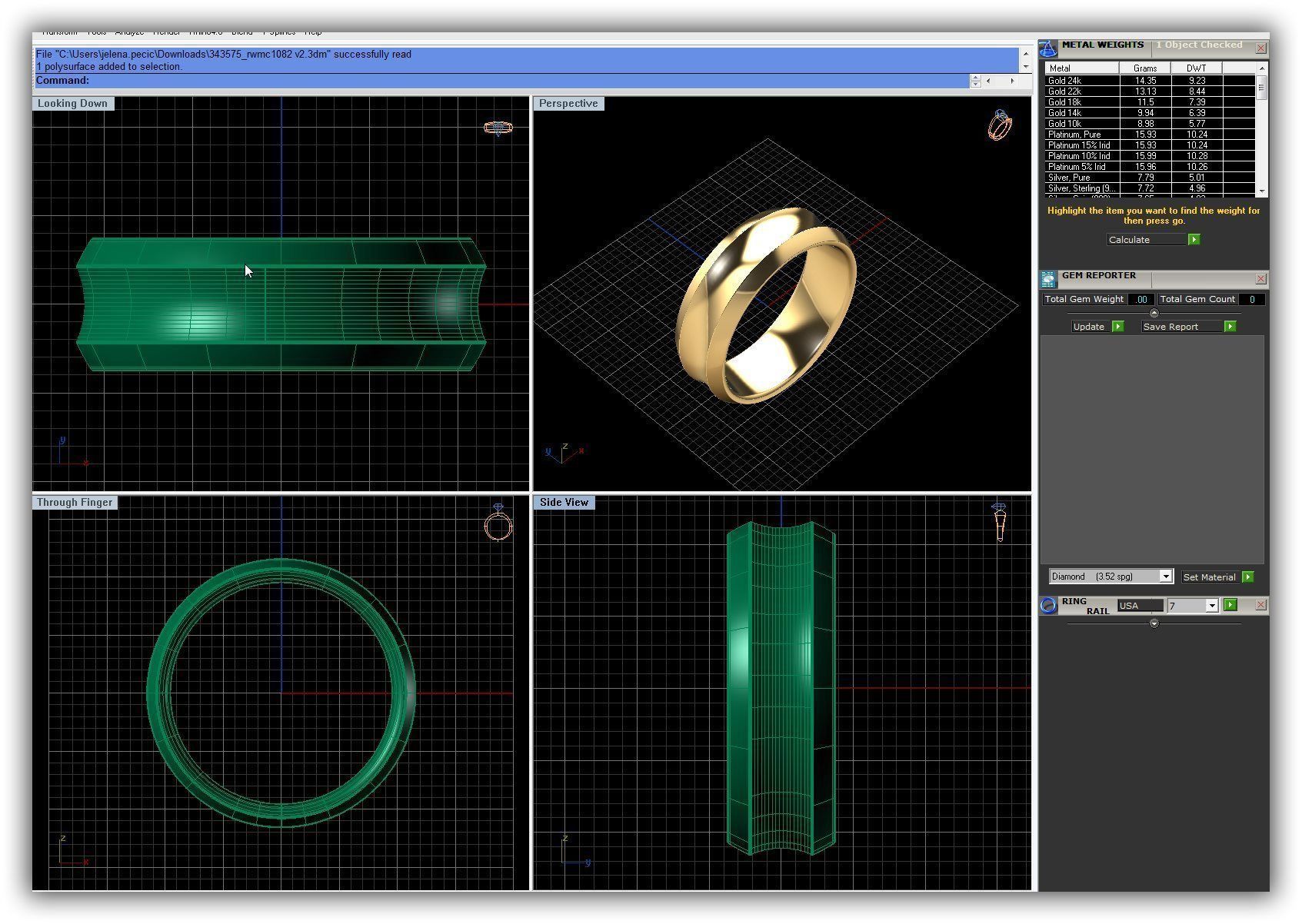 Wedding Band 3D print model_2