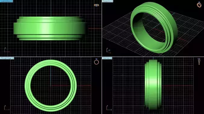Wedding Band 1 3D print model
