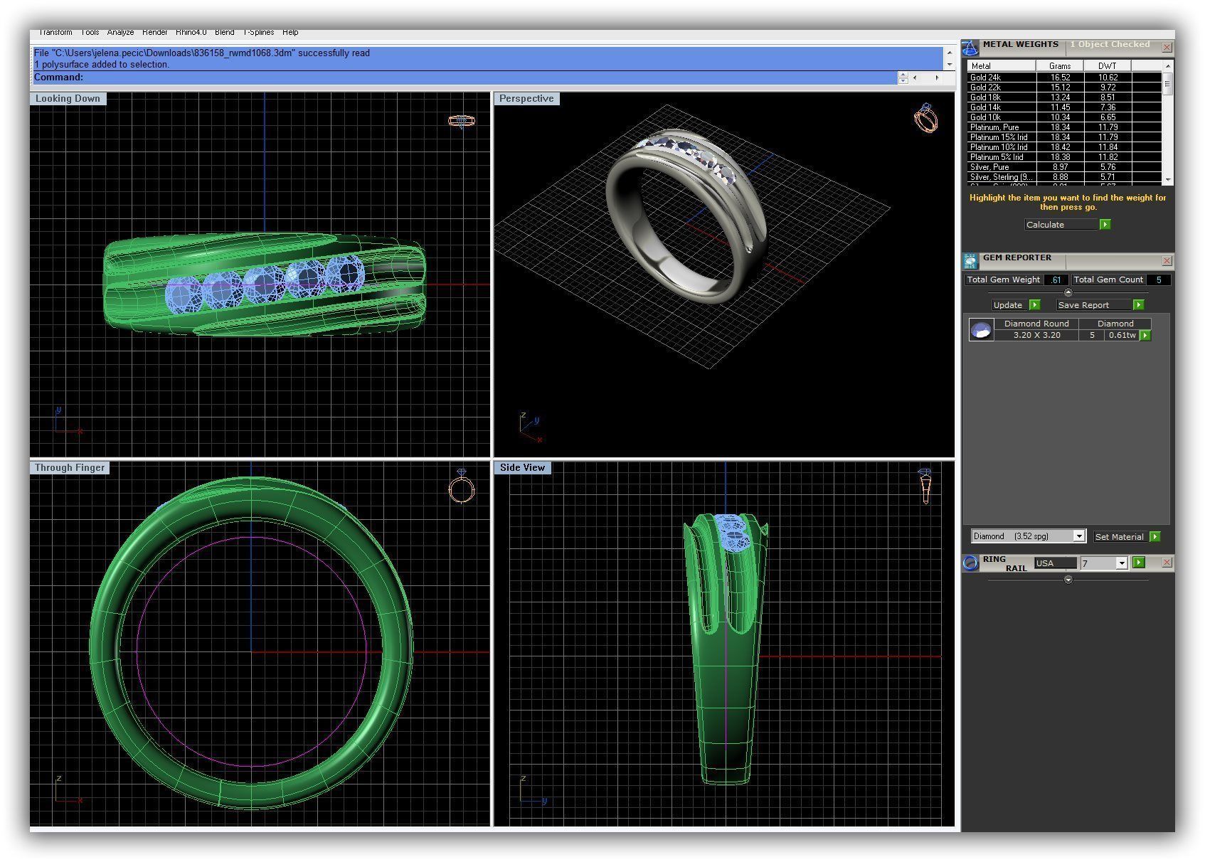 Wedding Ring 10 3D print model_2