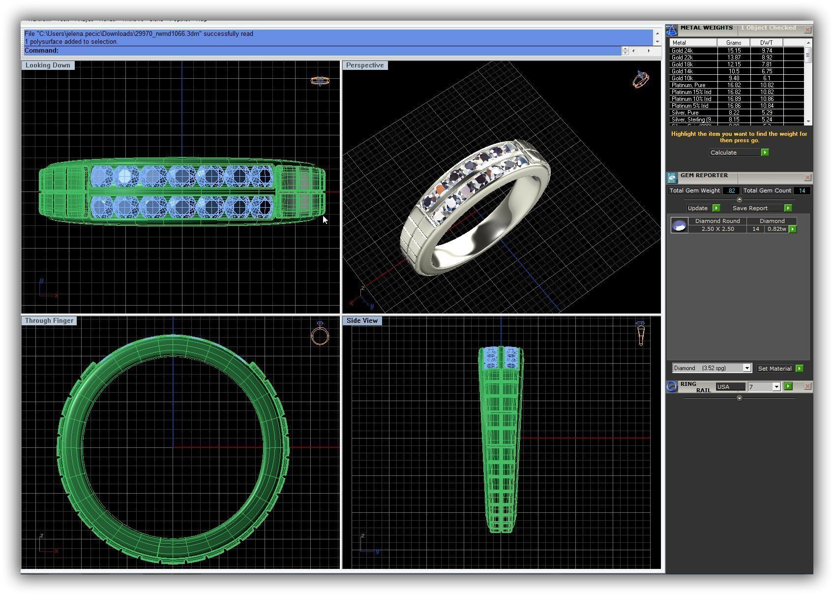 Wedding Ring 13 3D print model_2