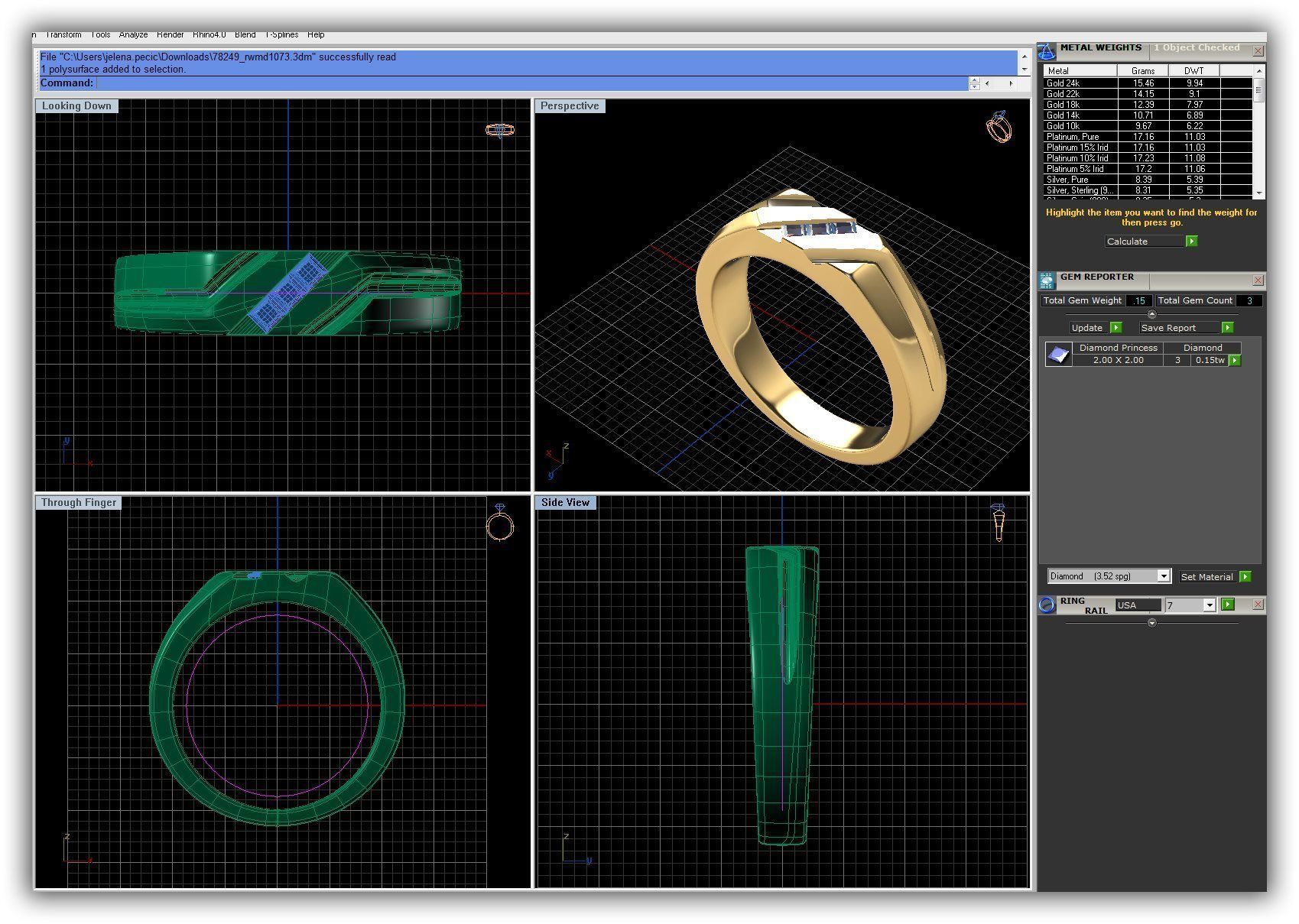 Wedding Ring 16 3D print model_2