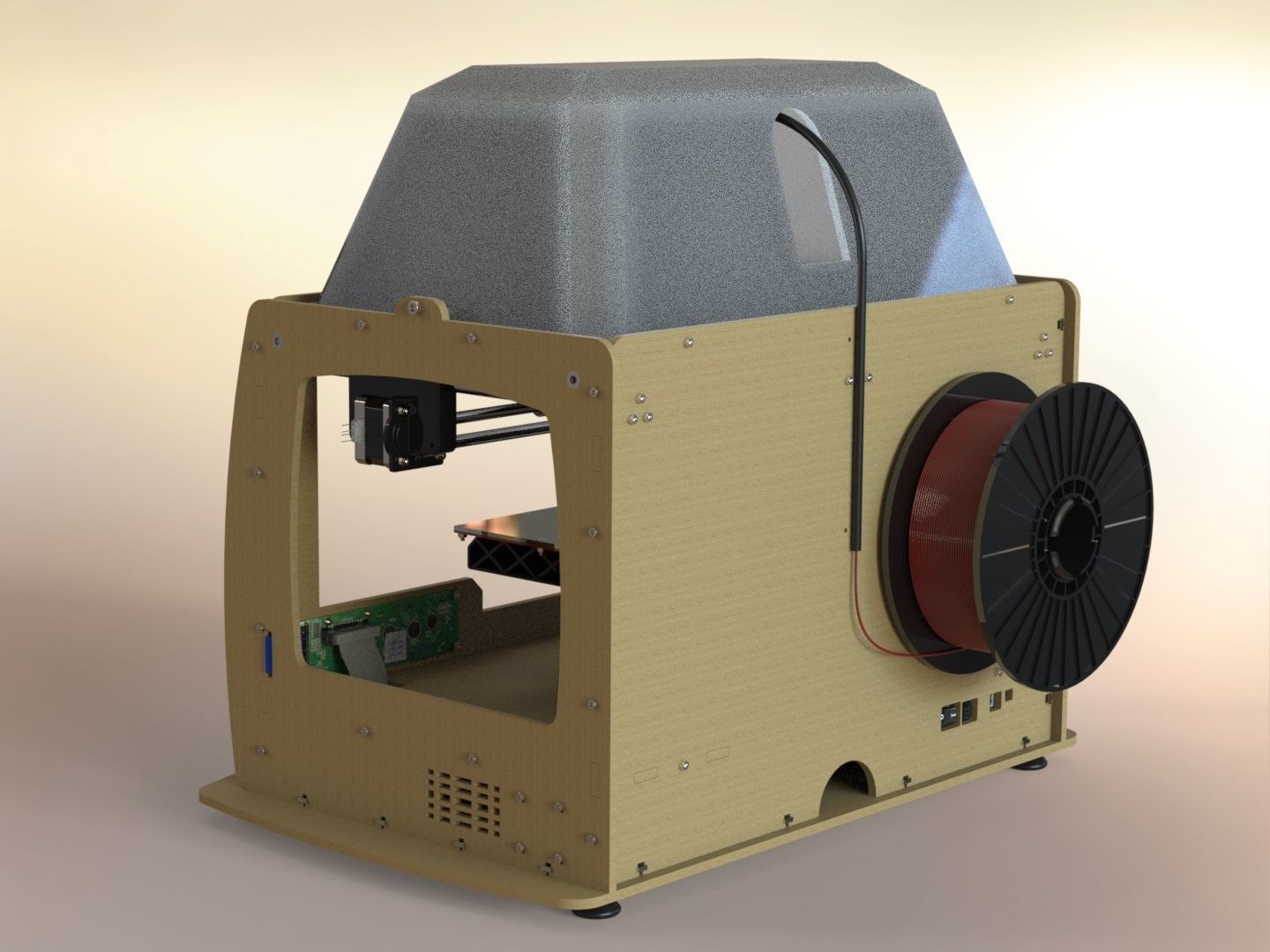 Replicator 3D printer 3D model_24