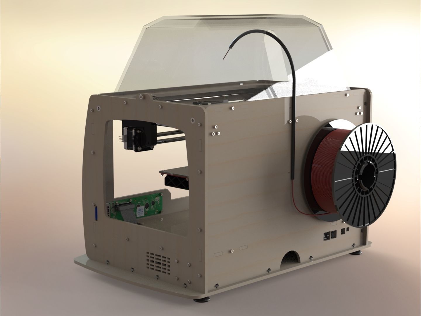 Replicator 3D printer 3D model_22
