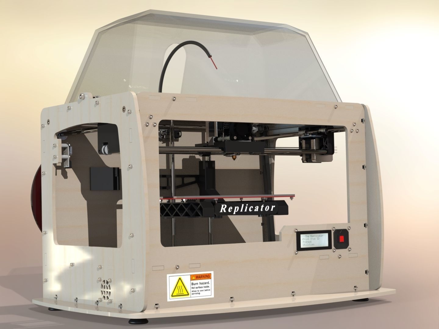 Replicator 3D printer 3D model_1