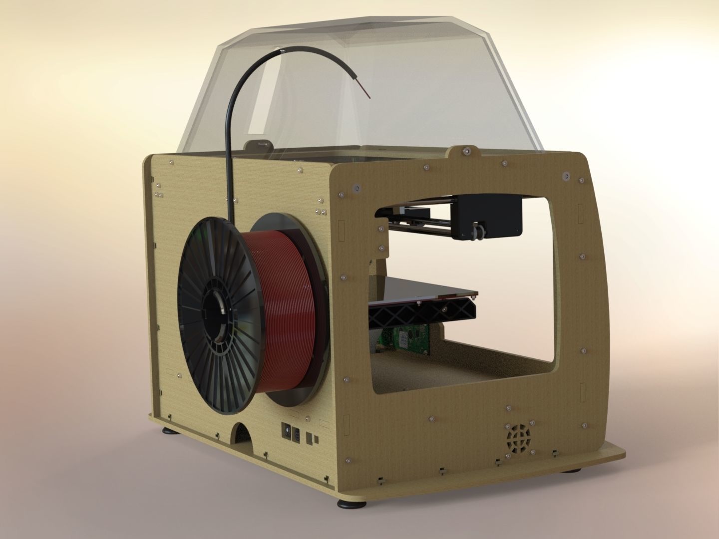 Replicator 3D printer 3D model_25