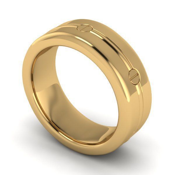 Wedding Band 10 3D print model_1