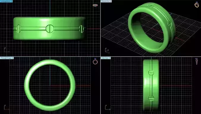 Wedding Band 10 3D print model