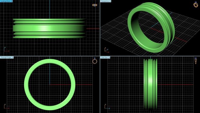 Wedding Band 12 3D print model