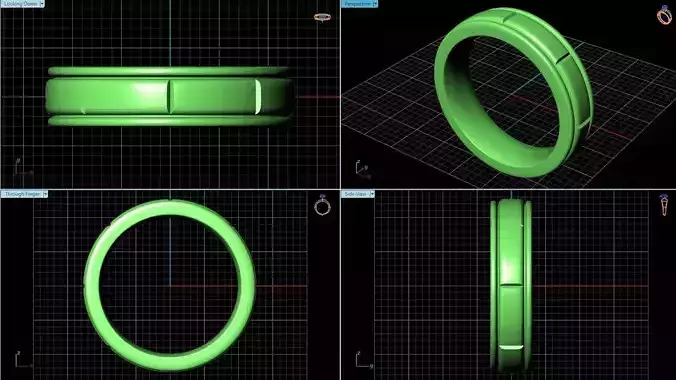 Wedding Band 14 3D print model