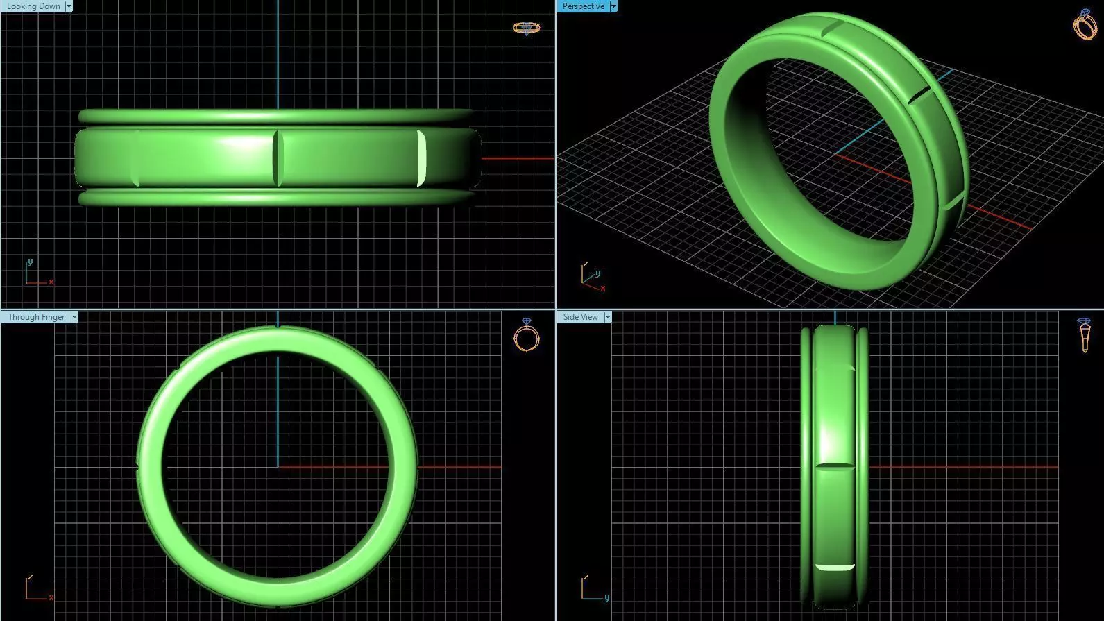Wedding Band 14 3D print model_0