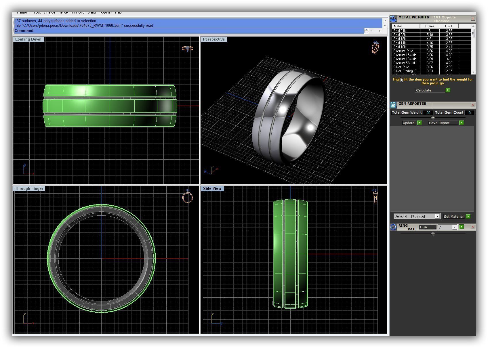 Wedding Band 15 3D print model_2