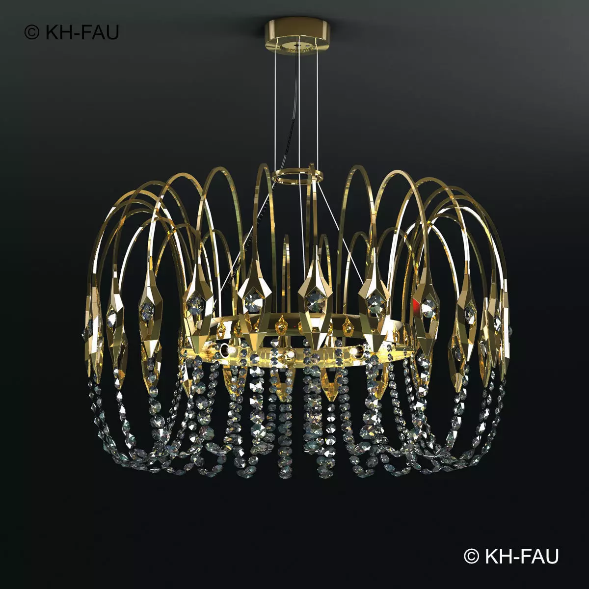 Chandelier L043 Free 3D model
