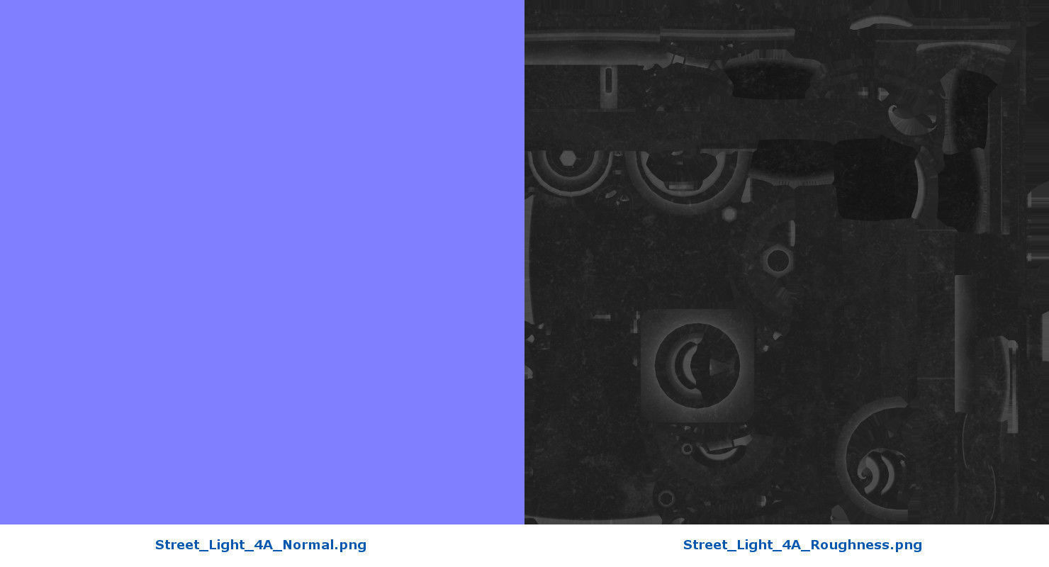 Street Light 4A Low-poly 3D model_10