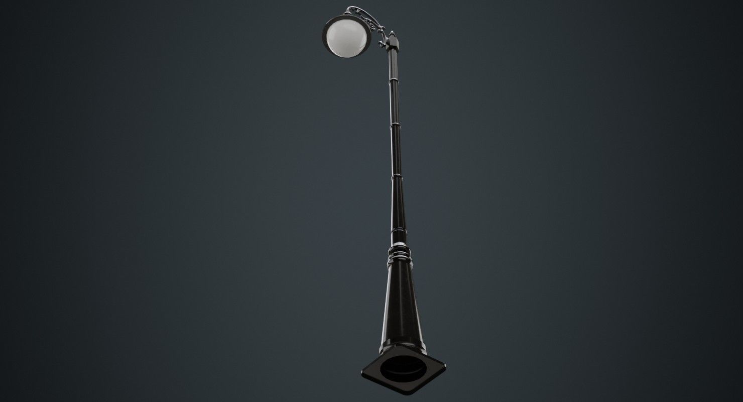Street Light 4A Low-poly 3D model_4