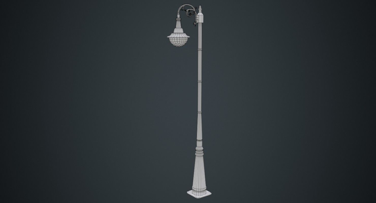 Street Light 4A Low-poly 3D model_6