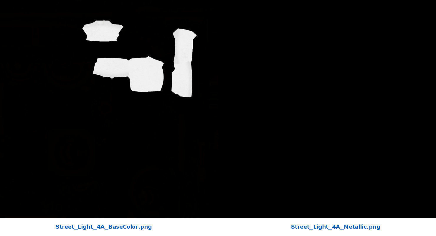 Street Light 4A Low-poly 3D model_9