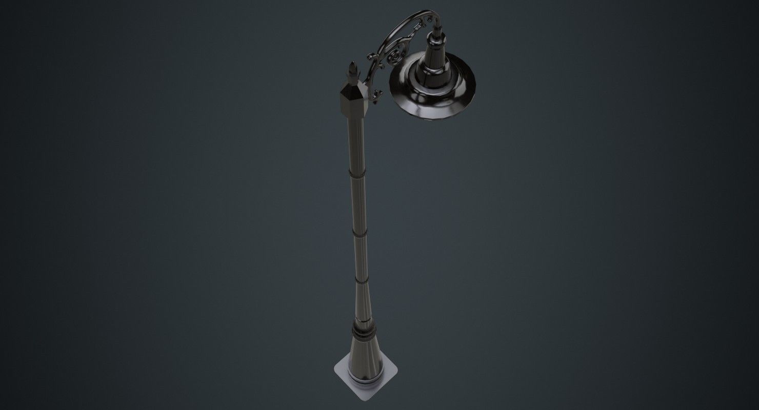 Street Light 4A Low-poly 3D model_2