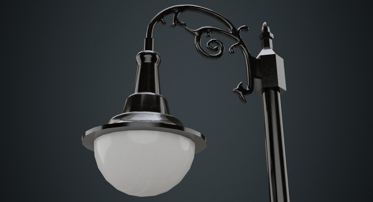 Street Light 4A Low-poly 3D model_5