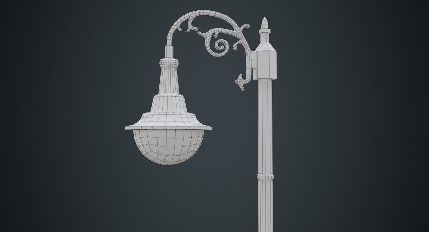 Street Light 4A Low-poly 3D model_7