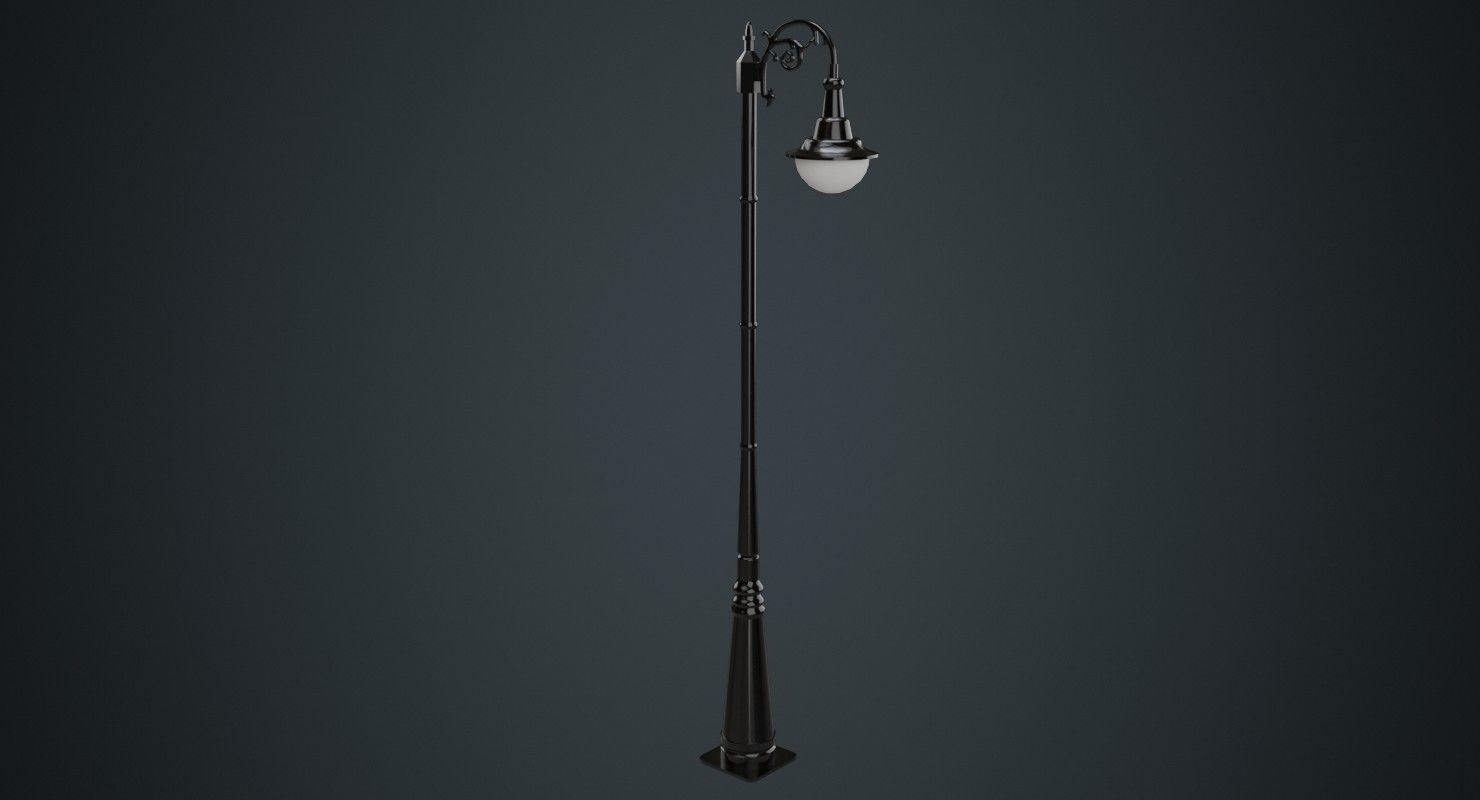 Street Light 4A Low-poly 3D model_1