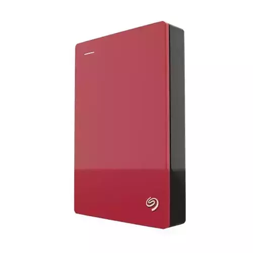 Seagate 4TB Backup Plus Portable Drive RED 3D model