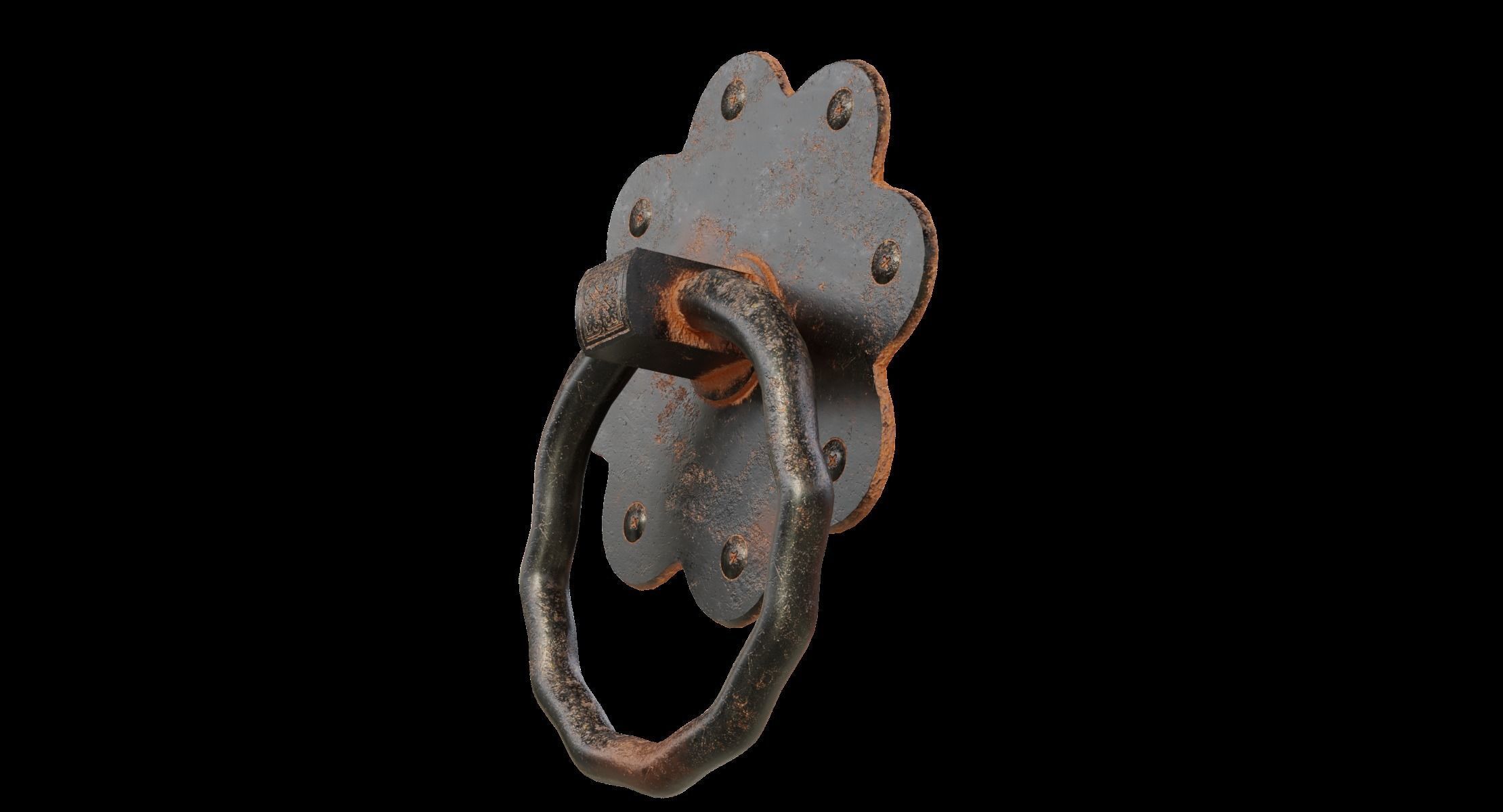 Door Handle 5 3D model_9