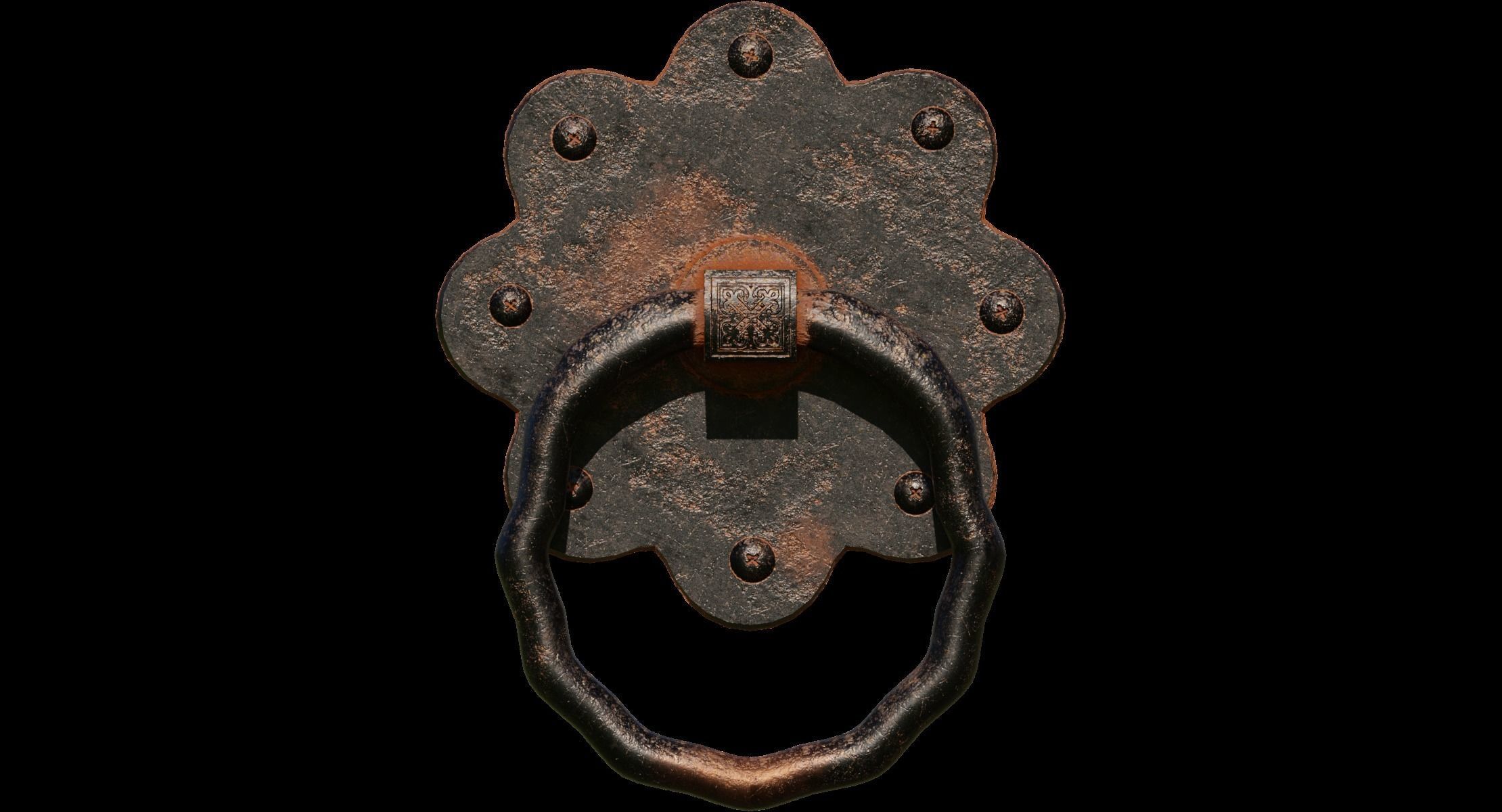 Door Handle 5 3D model_3