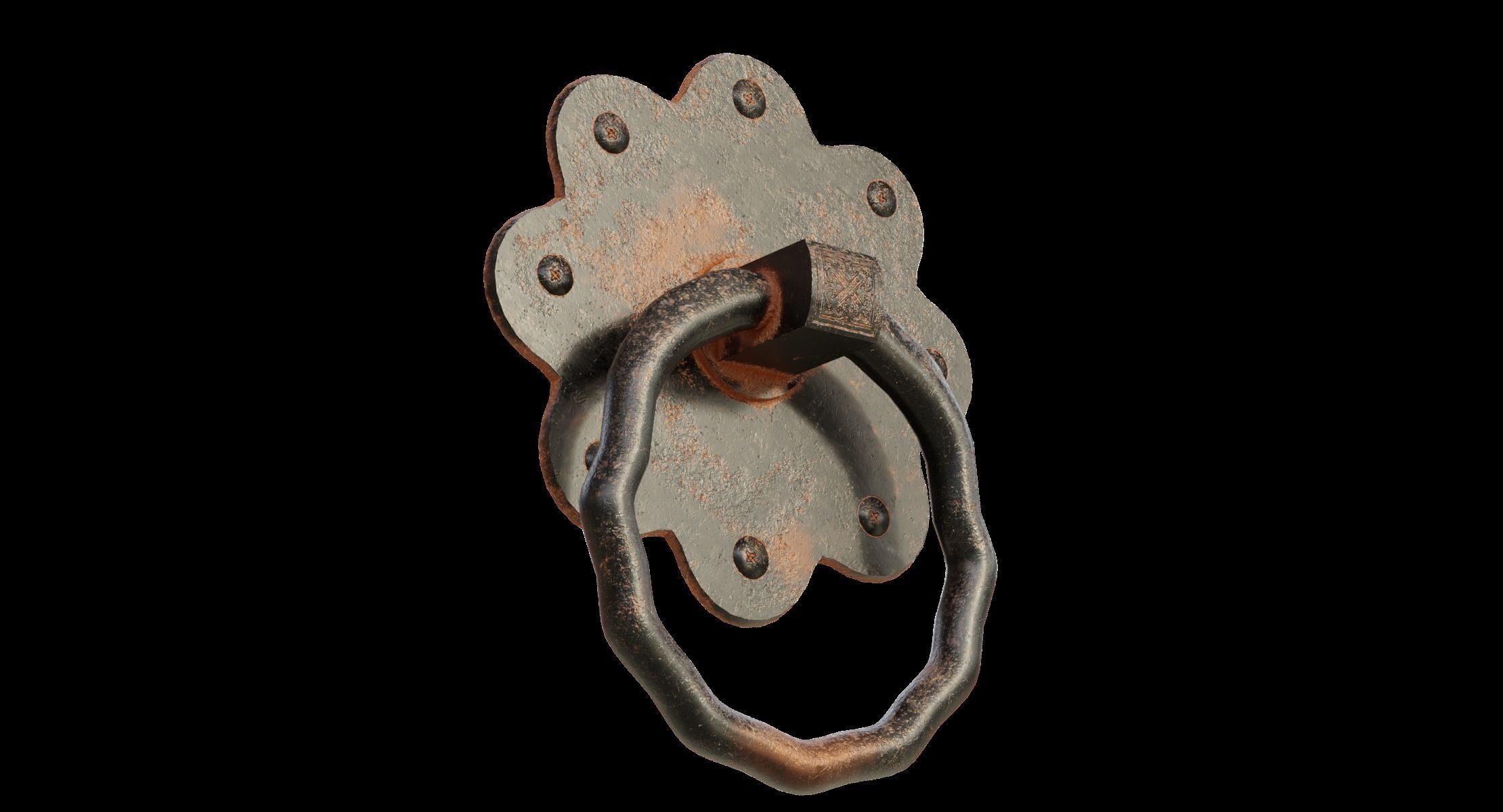 Door Handle 5 3D model_7