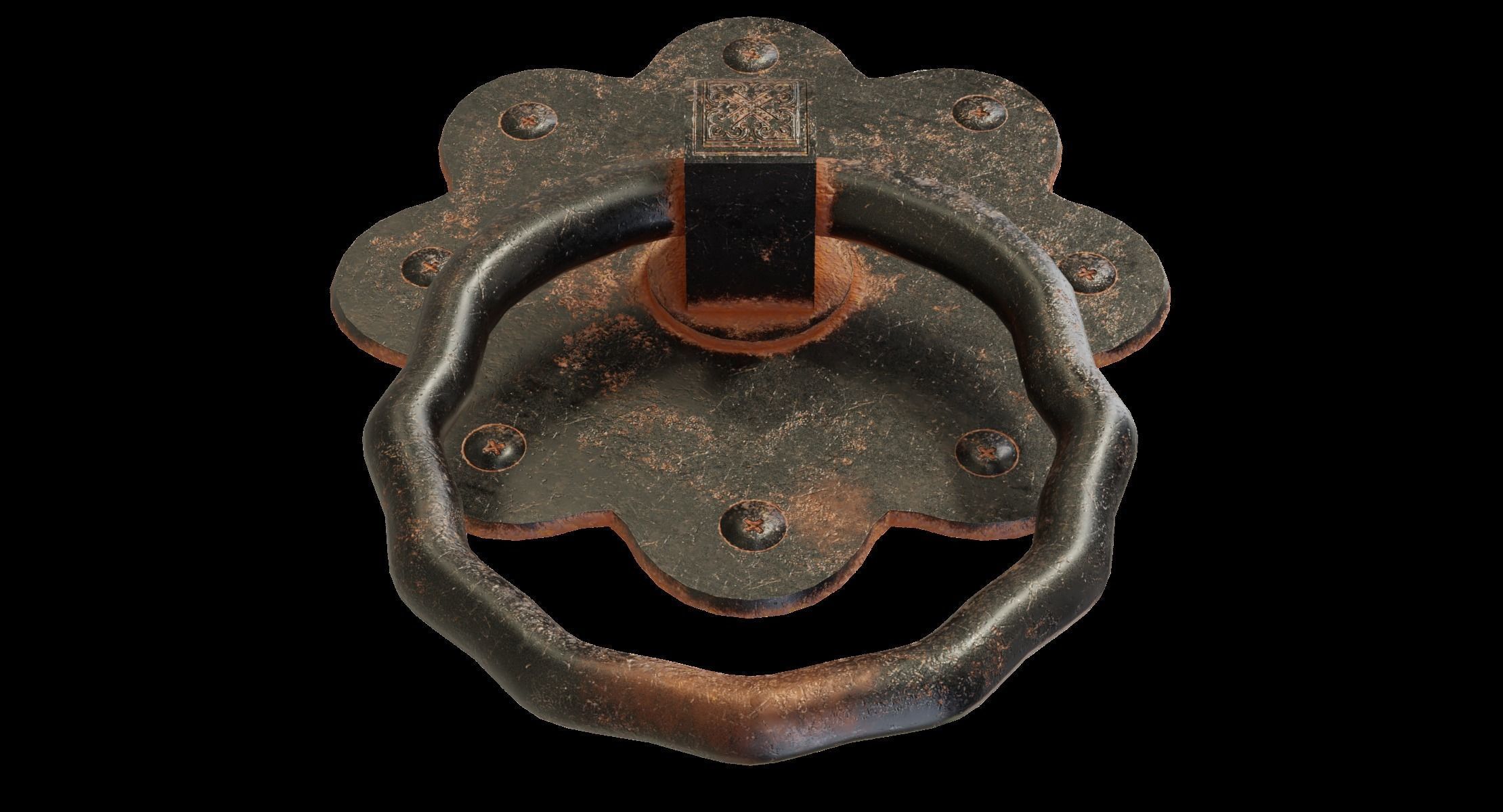 Door Handle 5 3D model_10