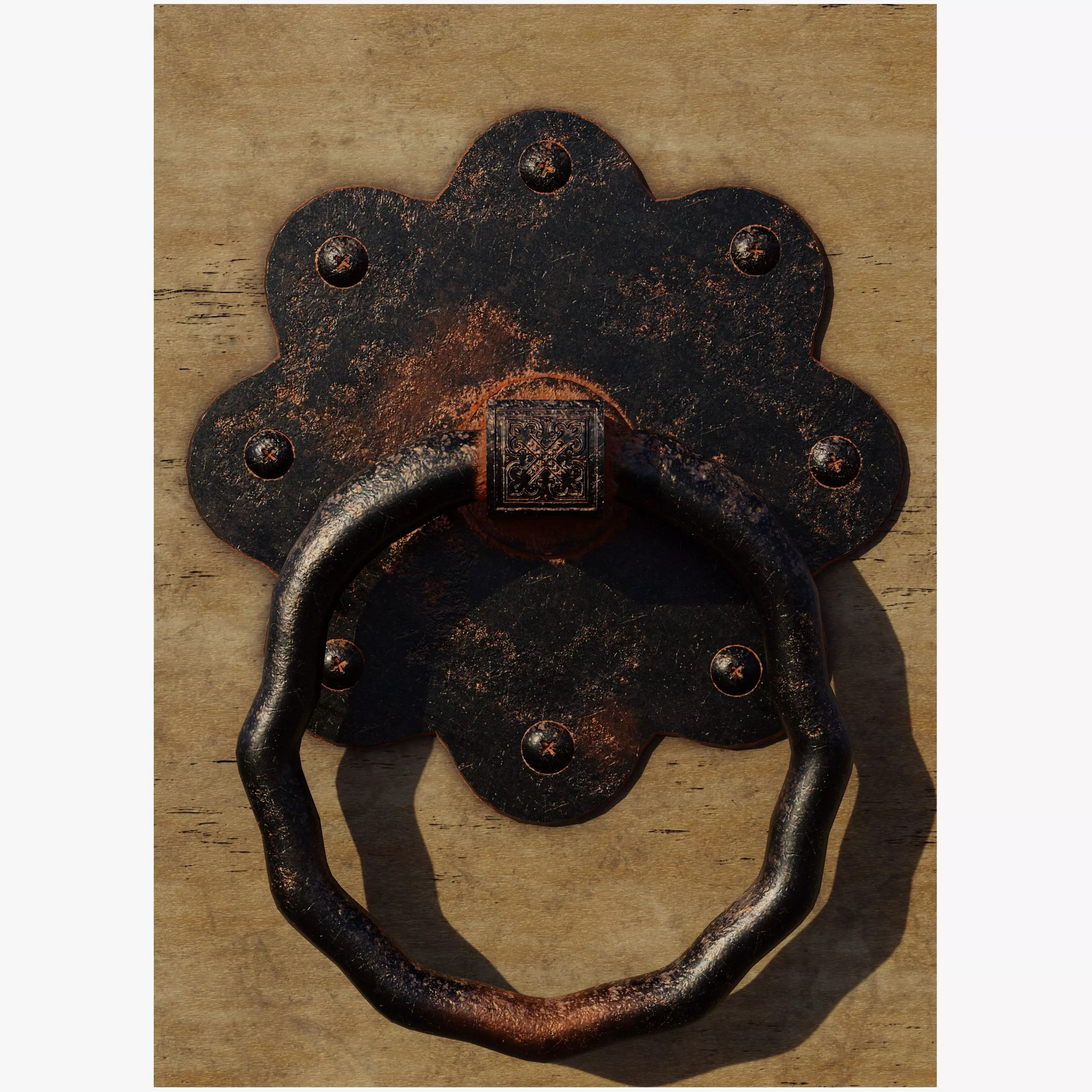 Door Handle 5 3D model_0