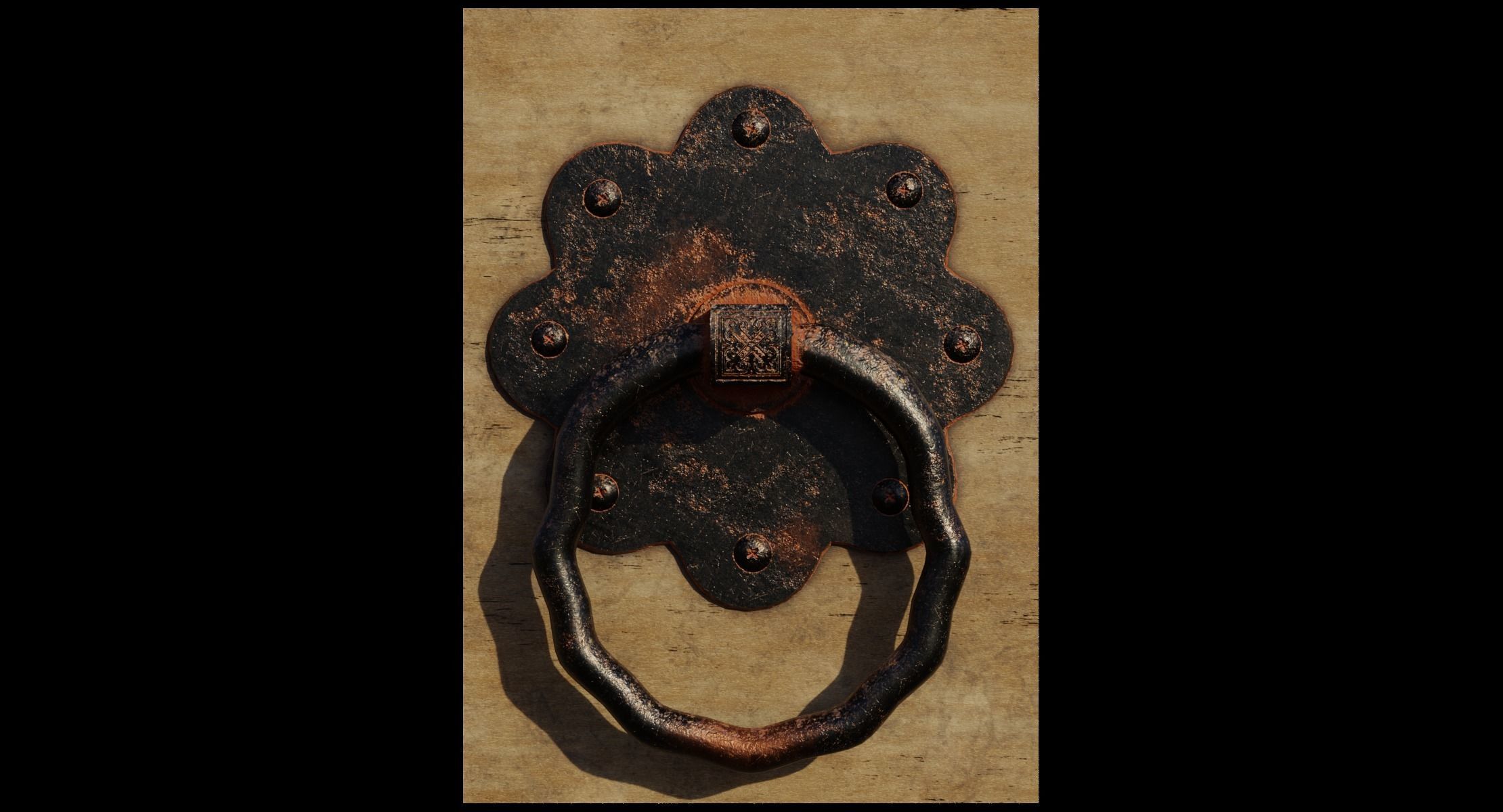 Door Handle 5 3D model_2