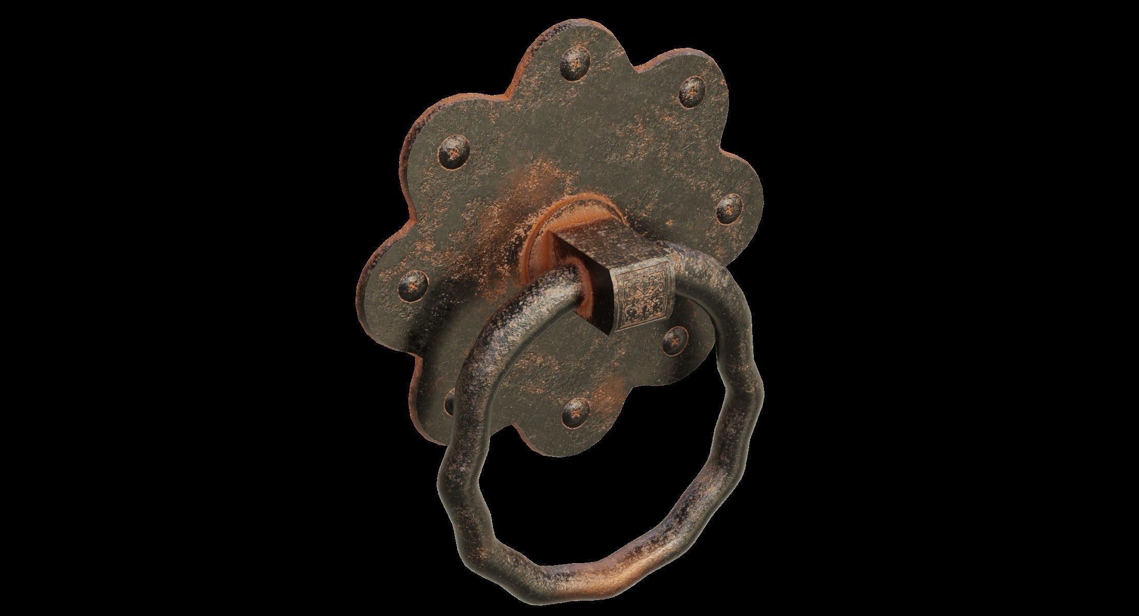 Door Handle 5 3D model_8