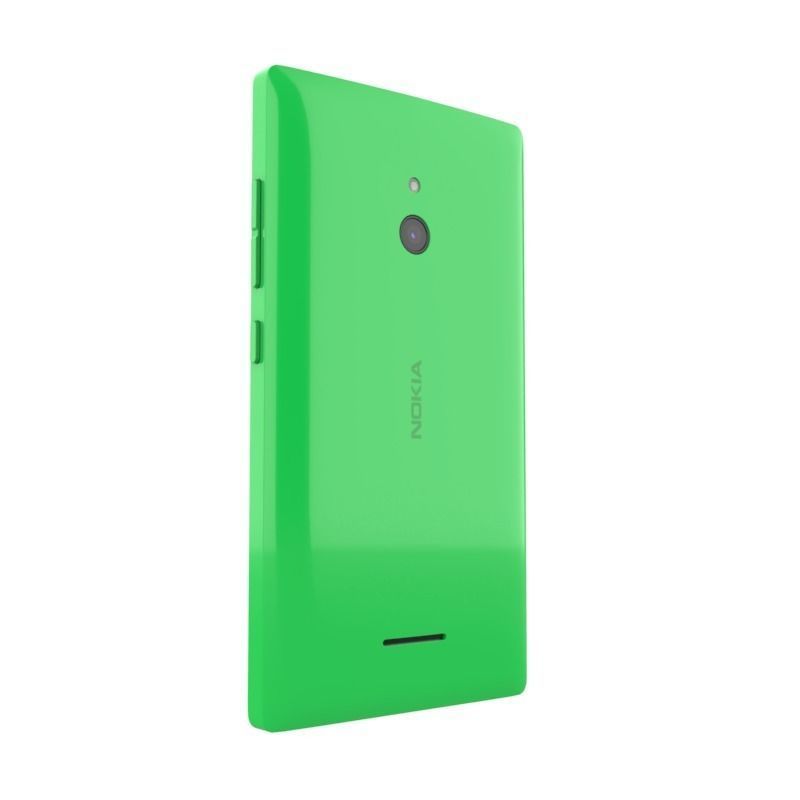 NOKIA XL GSM MOBILE PHONE DUAL SIM GREEN 3D model_7