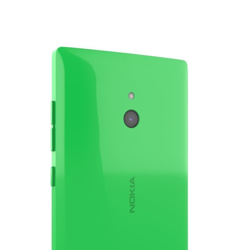 NOKIA XL GSM MOBILE PHONE DUAL SIM GREEN 3D model_9