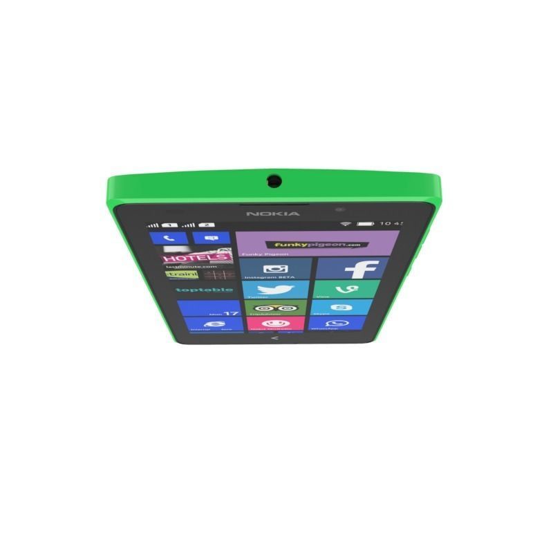 NOKIA XL GSM MOBILE PHONE DUAL SIM GREEN 3D model_6