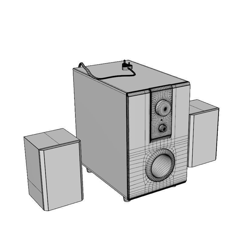 IBALL RAAGA 2 1 Q9 SPEAKERS AR 3D model_12