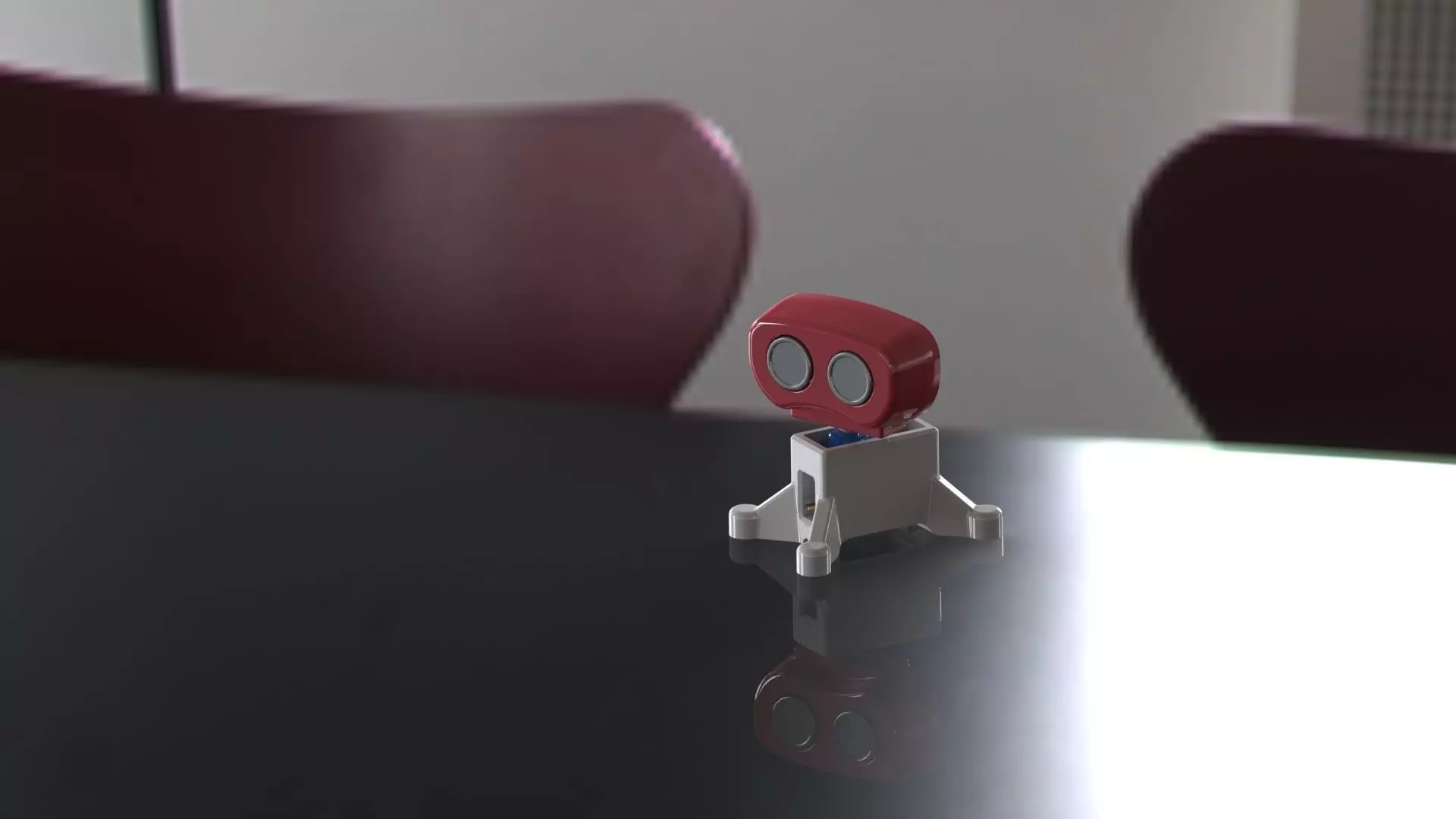 Ultrasonic Sensor Free 3D model_0