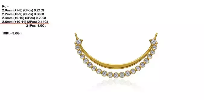 Gold Necklace With Diamonds 137