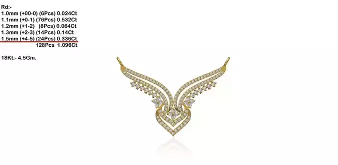 Gold Necklace With Diamonds 160