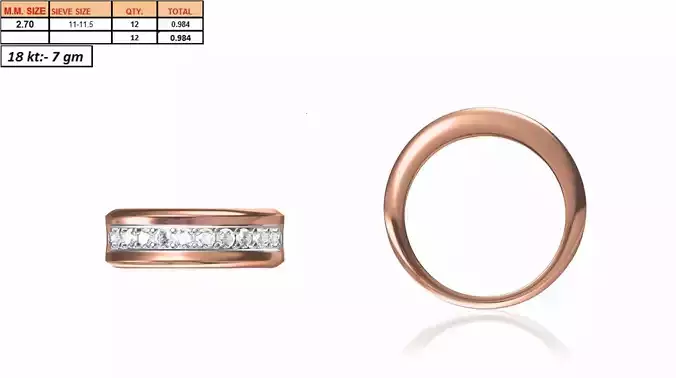 Multi Metal Engagement Ring With Diamonds 11