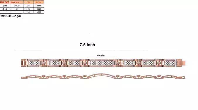 Rose Gold Bracelet With Diamonds