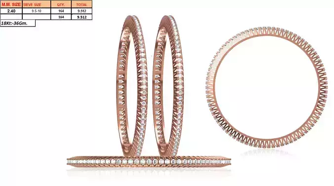 Rose Gold Eternity Ring With Diamonds